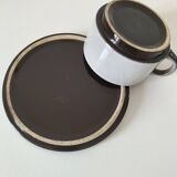 Two-tone stoneware breakfast mug