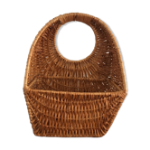 Wicker wall basket