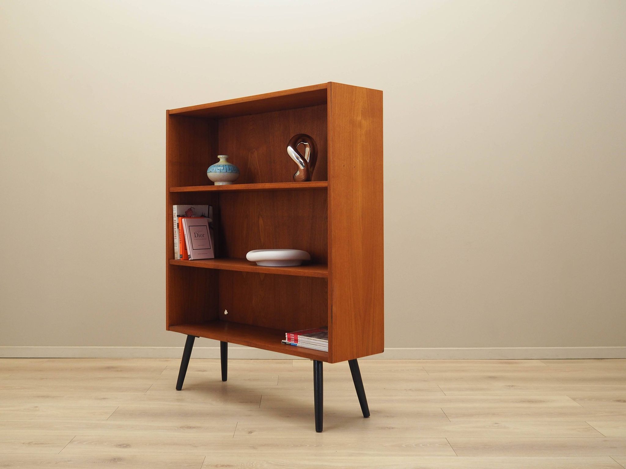 Bibliothèque en teck, design danois, années 1970, fabriquée au Danemark