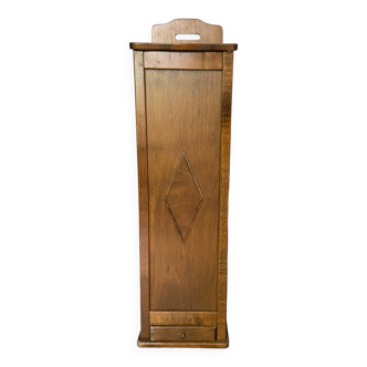 Vintage solid wood bread box