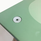 Bureau écolier vert et gris ajustable