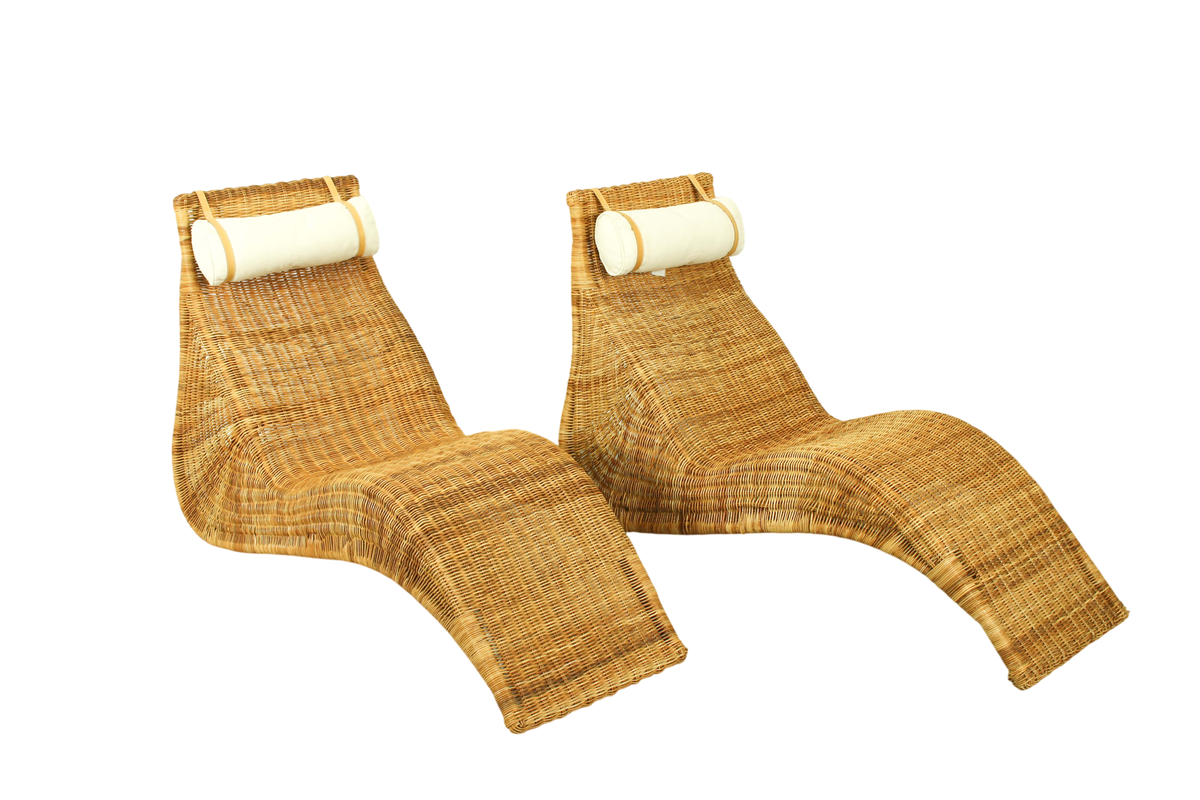 IKEA Karlskrona rattan lounge chairs by Karl Malvall