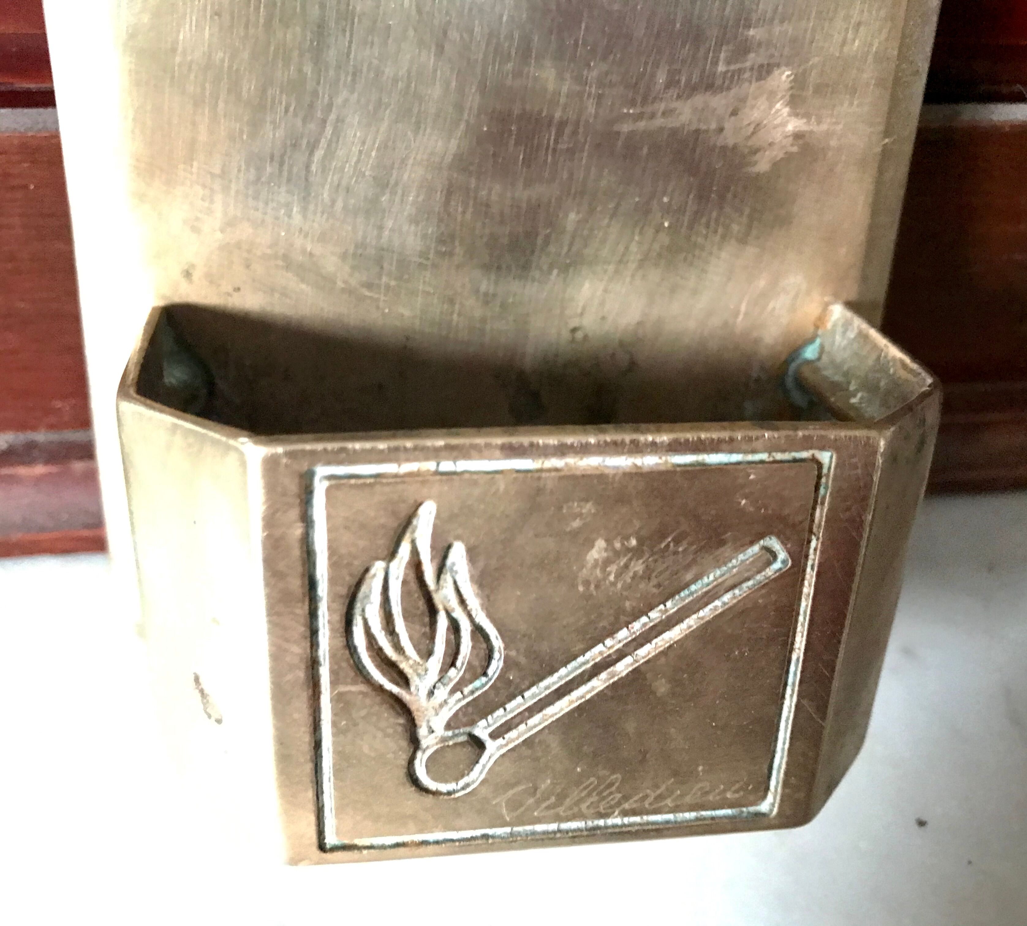 Brass hanging ashtray