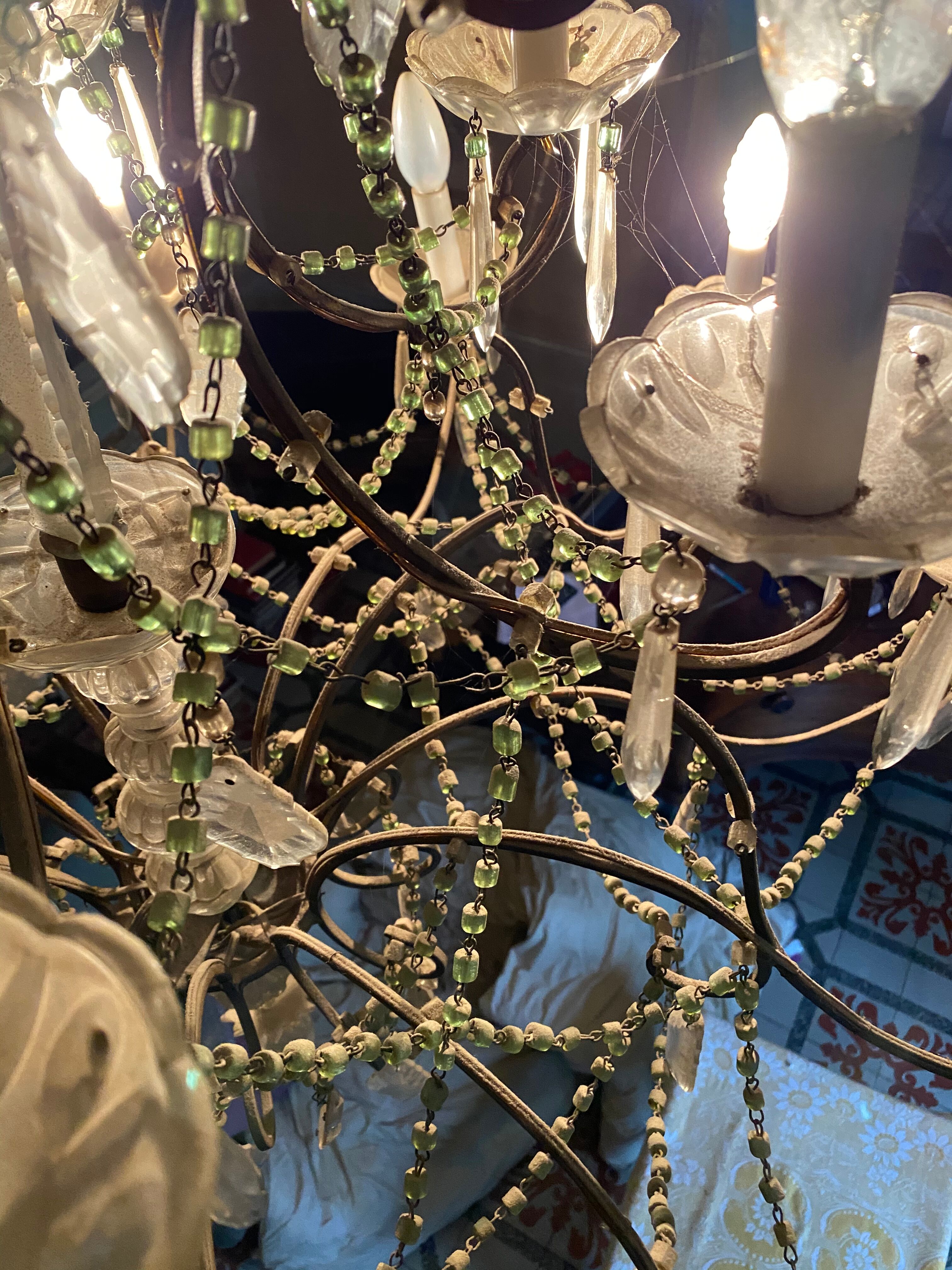 Stamp chandelier 18 fires 1900