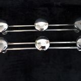 Pair of coat rack in chrome retro style