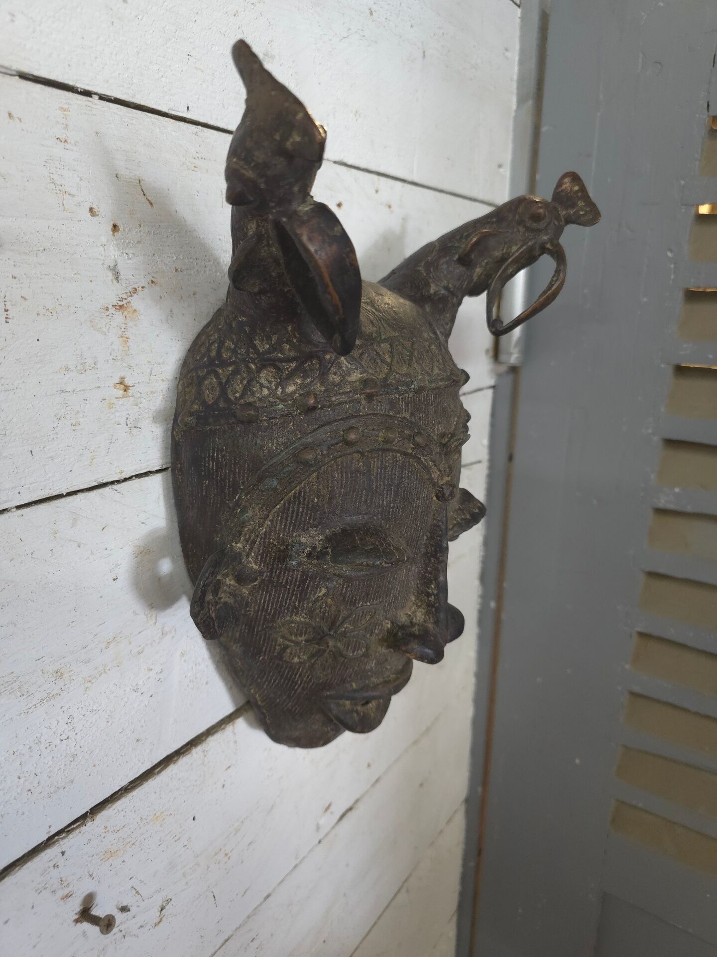 Masque Africain en bronze