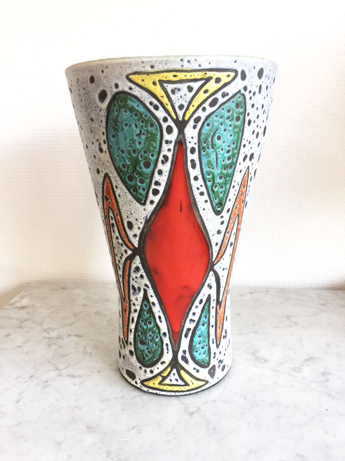 Vallauris ceramic vase, 1970