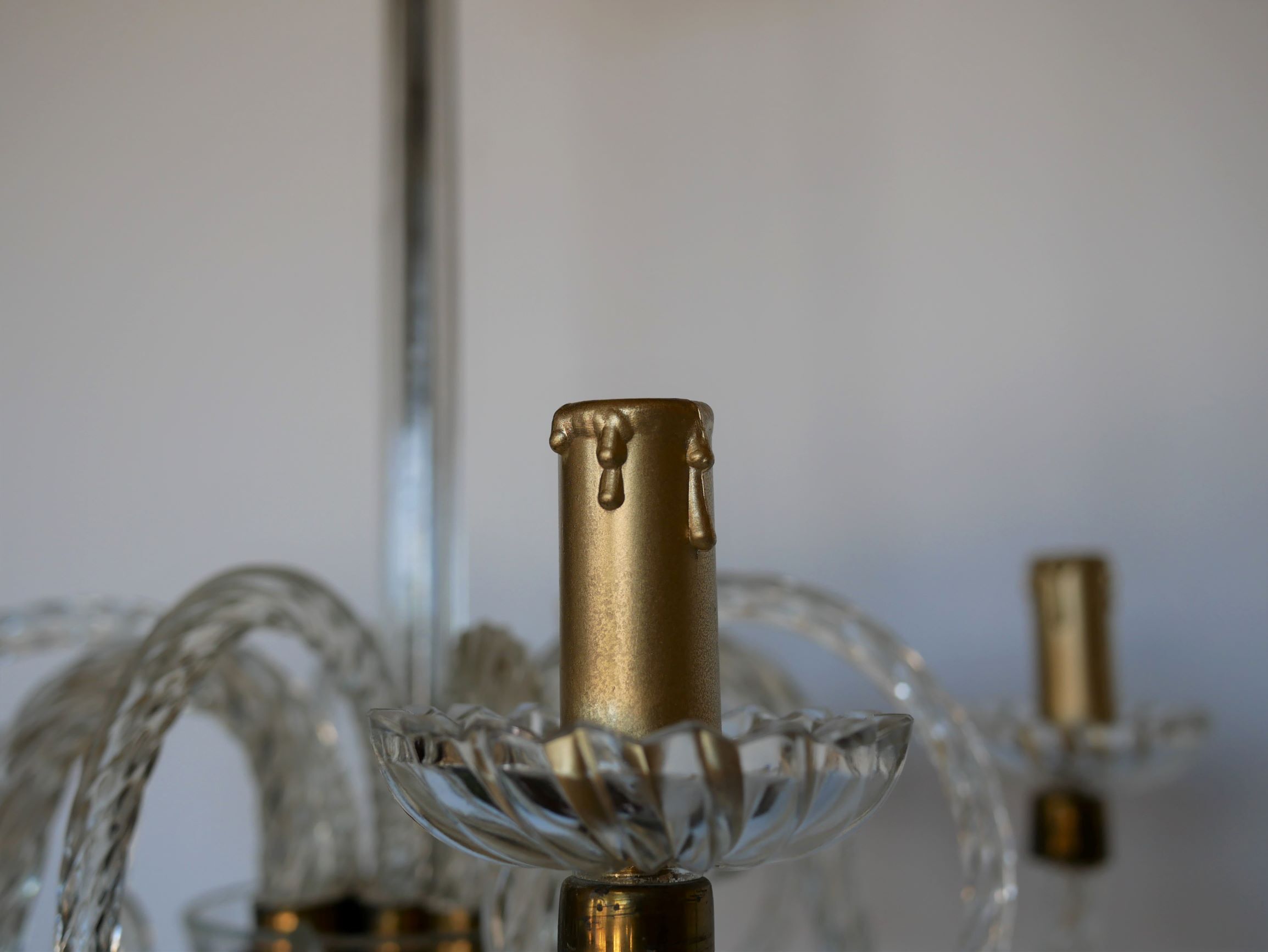 Vintage glass chandelier