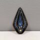 Søholm wall candlestick made of ceramic and in blue colors/shades 1960s