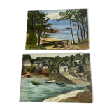 Oils on canvas Brittany