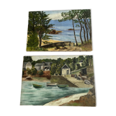 Huiles sur toile Bretagne
