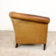 Vintage sheep leather club chair