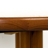 Danish Round Teak Dining Table with Extensions, 1970s