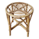 Vintage rattan stool in bohemian retro style - 1950s/1960s -