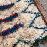 Tapis Berbère  blanc, Cream  Azilal - 223 x 100 cm