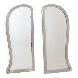 Set of two mirrors in pine frame, Danish design, 1960s, production: Denmark