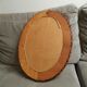 Mirror rattan oval 50x 37cù