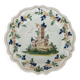 Antique majolica plate, Pavia, Italy, 18th century
