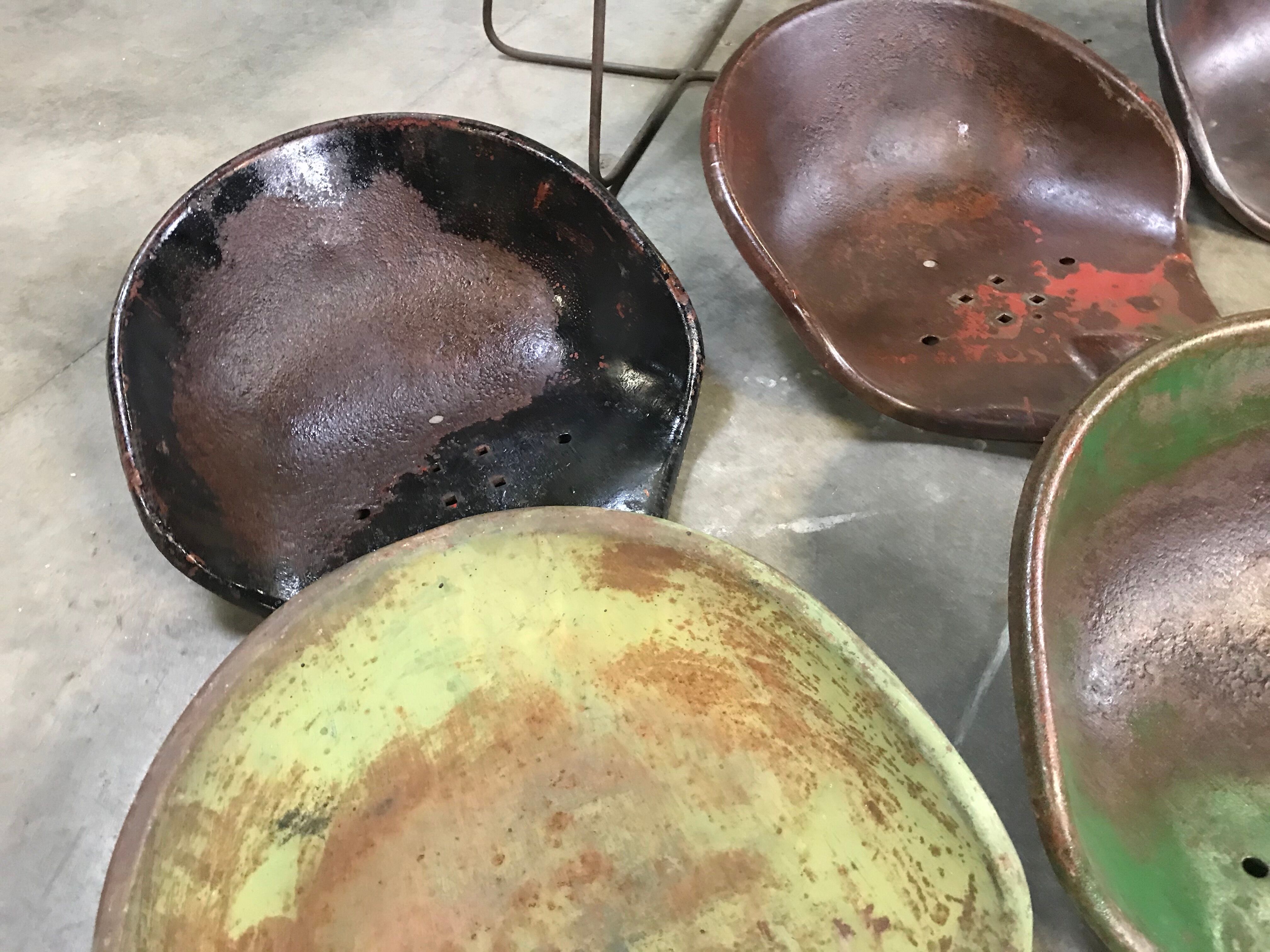 vintage industrial stool / tabouret