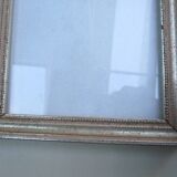 Silver wooden frame for 13.5 x 20 cm subject