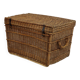 French wicker trunk