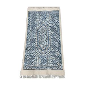 Tapis kilim blanc et