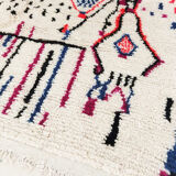 Handmade moroccan berber carpet 233 x 150 cm