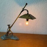 Lampe bronze Hakuli Israël années 50