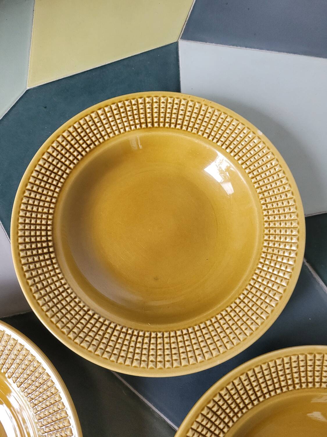 Set of 4 Niderviller soup plates