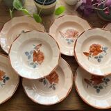 Deep plates earthenware Digoin Sarreguemines