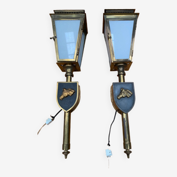 Applique style lanterne vintage