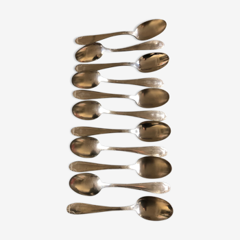 Silver metal spoons