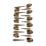 Silver metal spoons