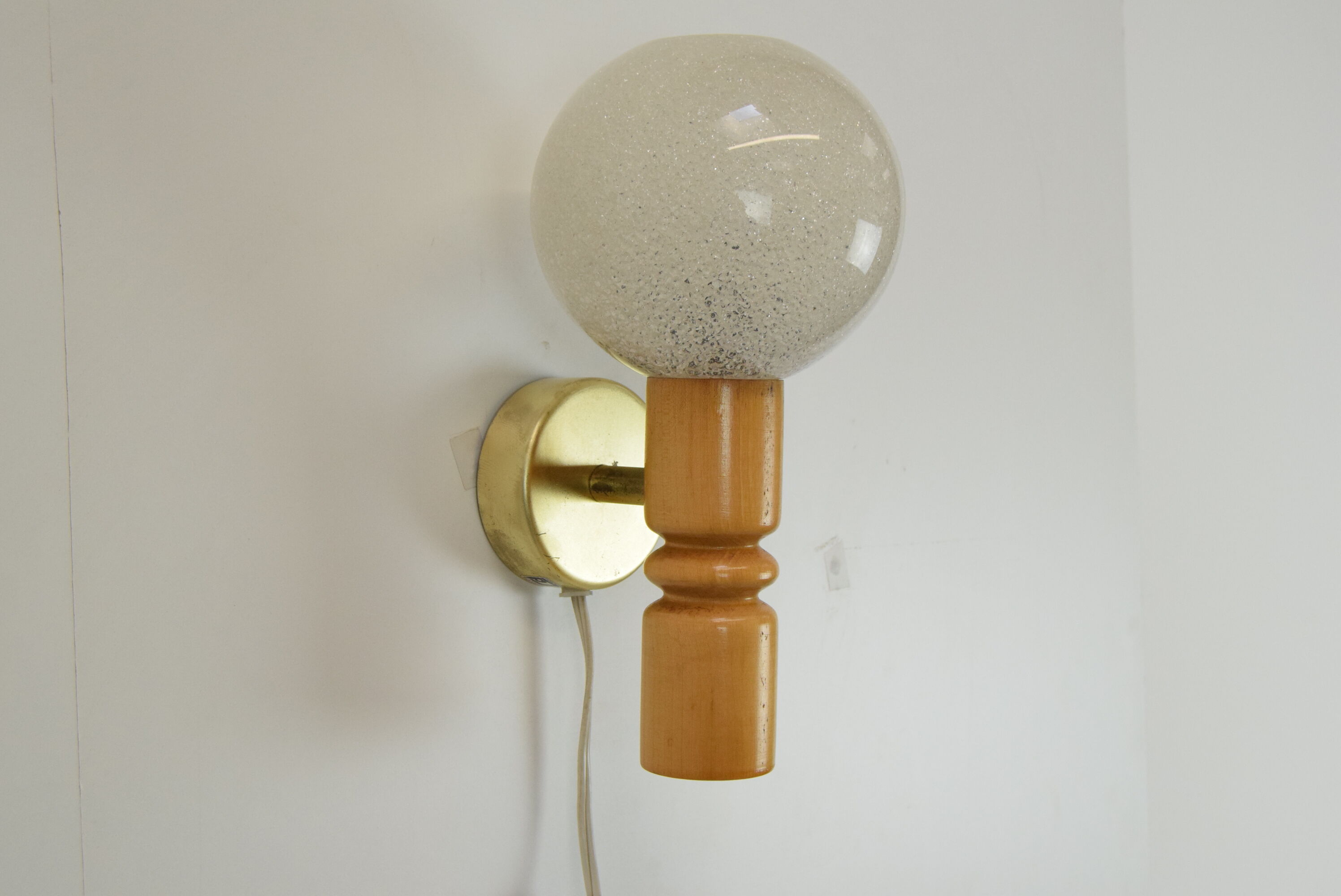 Mid-century wall lamp by Pokrok Zilina,1970's