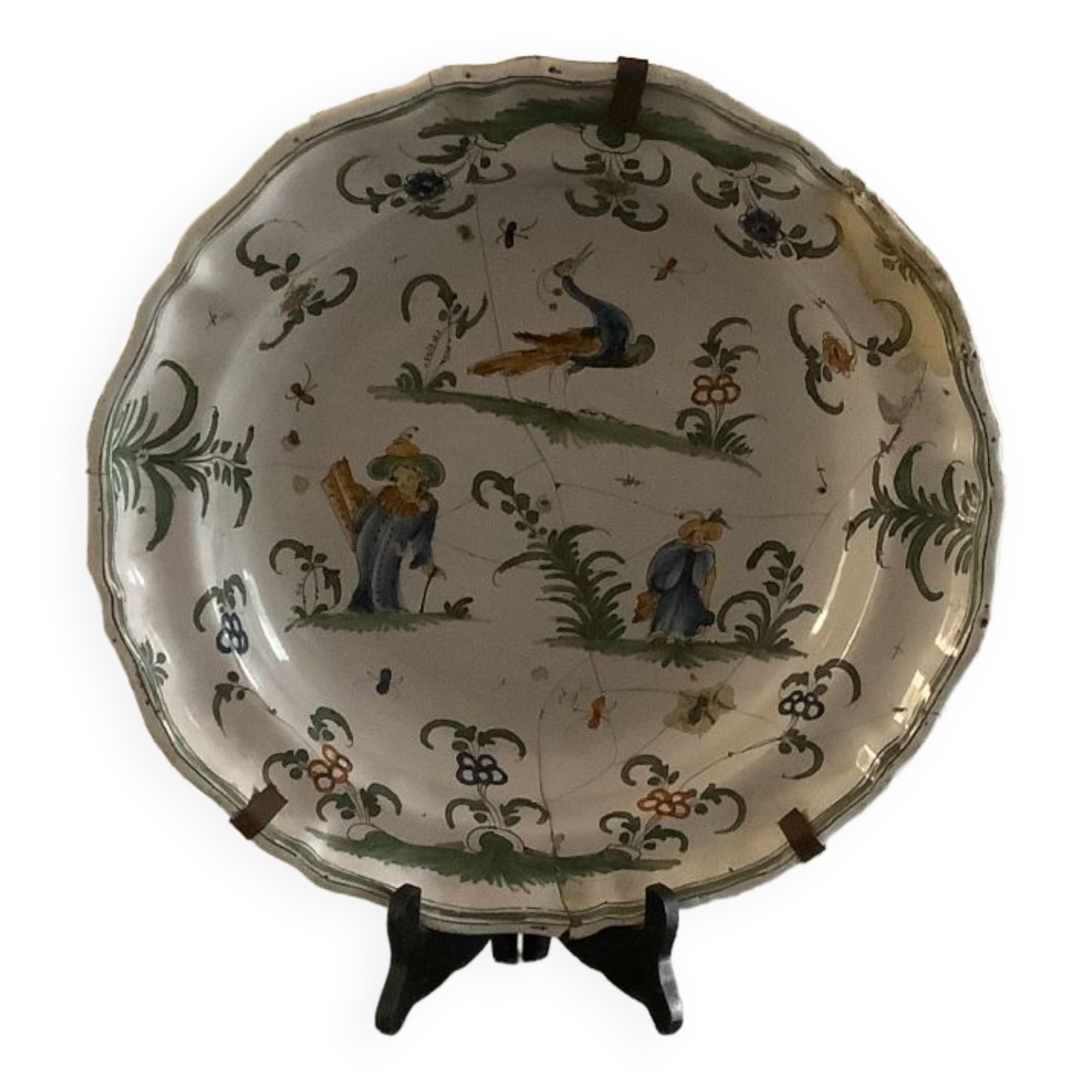 Dessous De Plat Octogonaux Moustiers – Atelier Lallier – Céramique Multicouleur – Années 1980