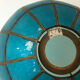 Blue mother-of-pearl and brass chandelier