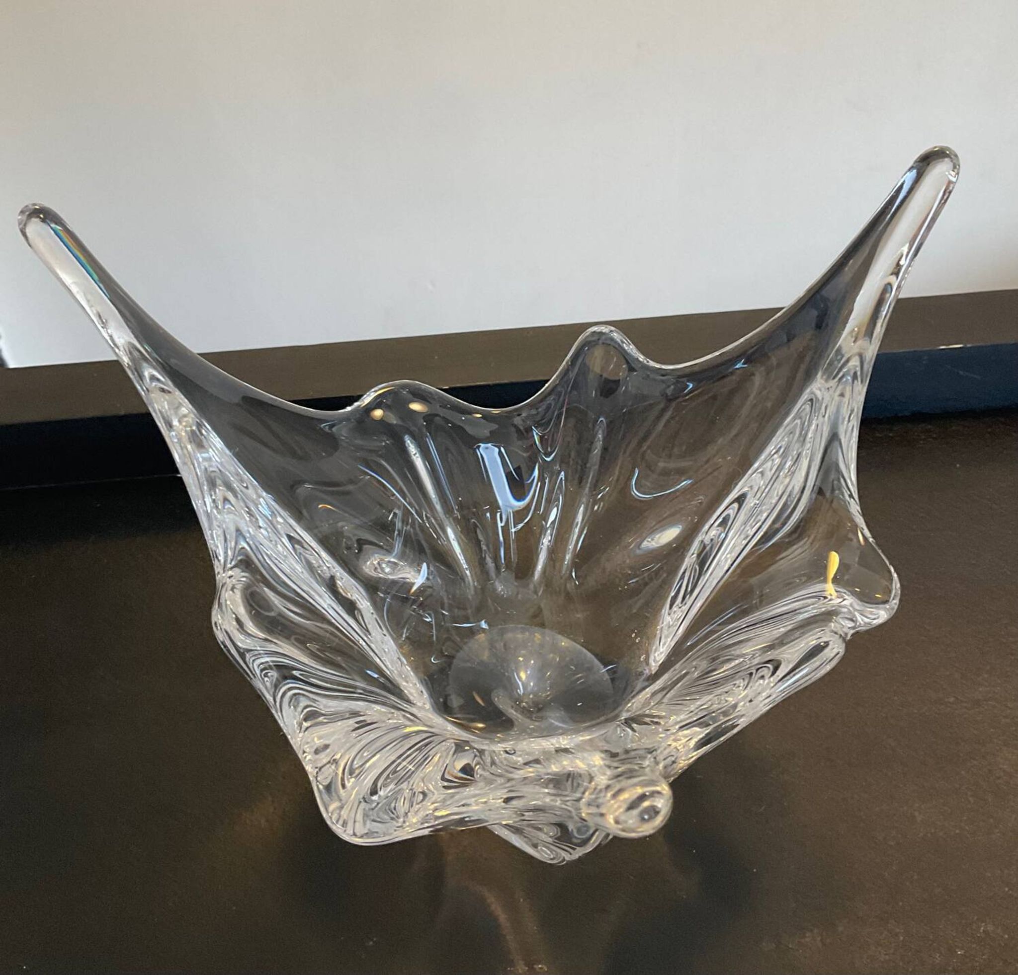 Vide poche vintage en cristal