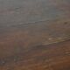 Antique French fruitwood dining table with 2 drawers and patina