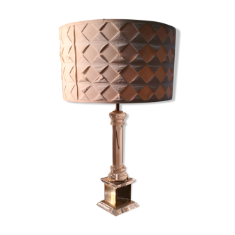 Living room lamp plexi and brass italian desing and deluxe lampshade 58x35