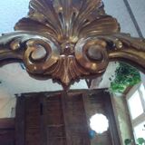 Mirror gilded wood 18 eme, mercury mirror