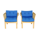 Set of 2 armchairs "Plexus", Illum Wikkelsø, Denmark, 1980