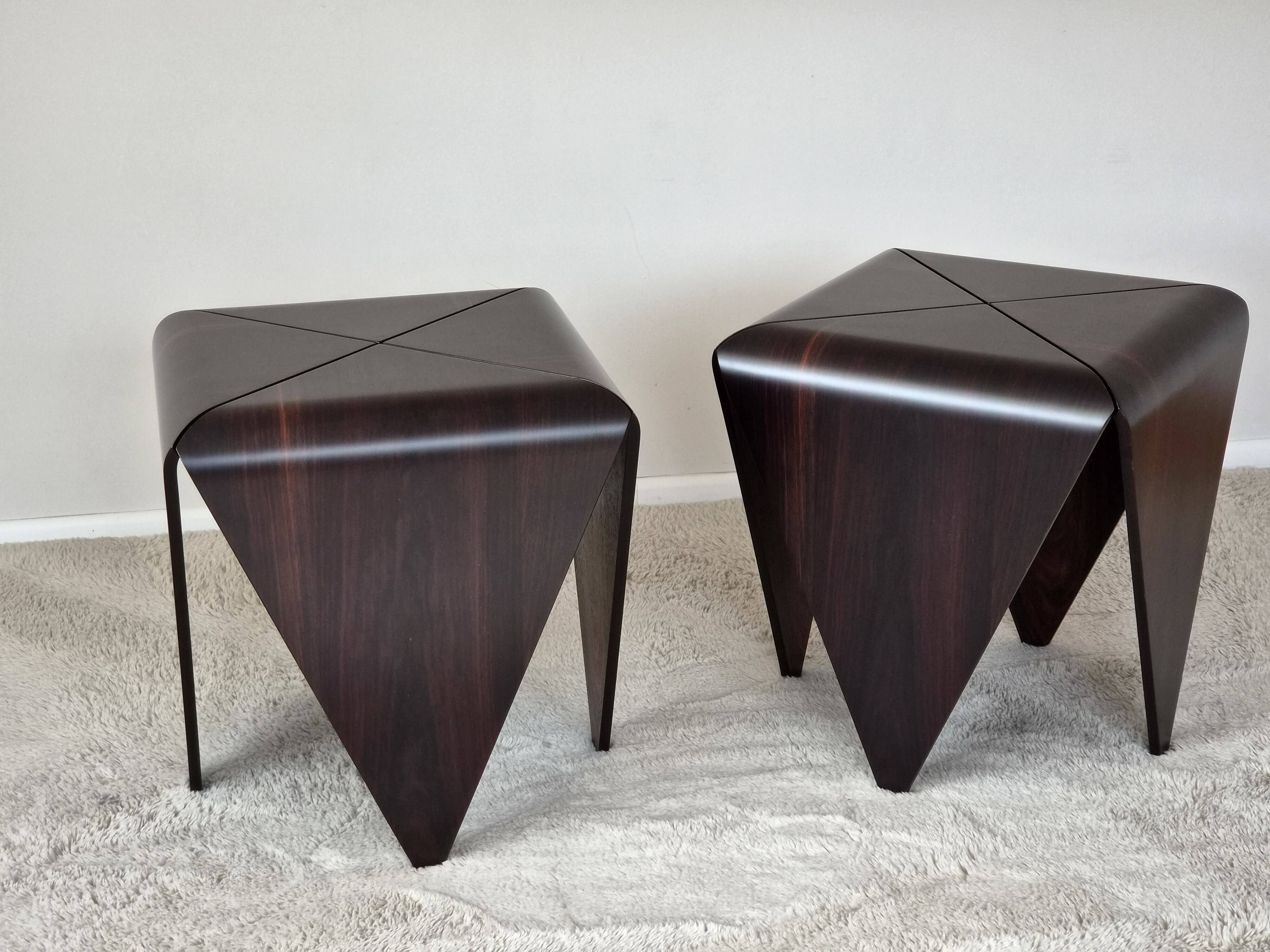 Petalas Side Tables by Jorge Zalszupin, Rosewood
