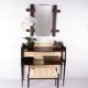Ico Parisi Wall unit with mirror and stool 1950 Italy