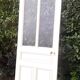 Old translucent glass communication door 82.5x214.2cm