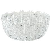 Decorative crystal snowflake bowl, early 20th century.