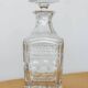 Vintage glass whisky carafe