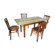 Set table and chairs bistro antique