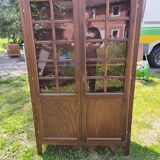 Wooden glass sideboard