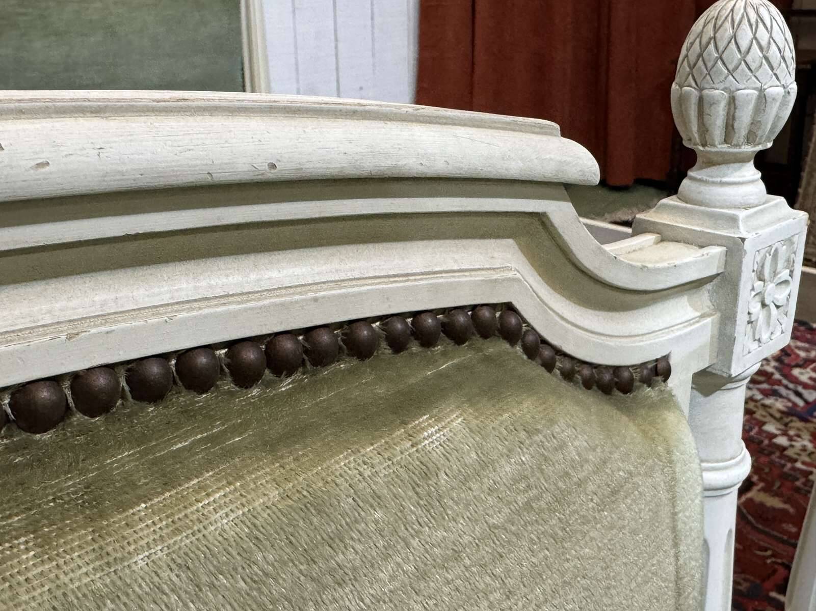Pair of Louis XVI style beech beds