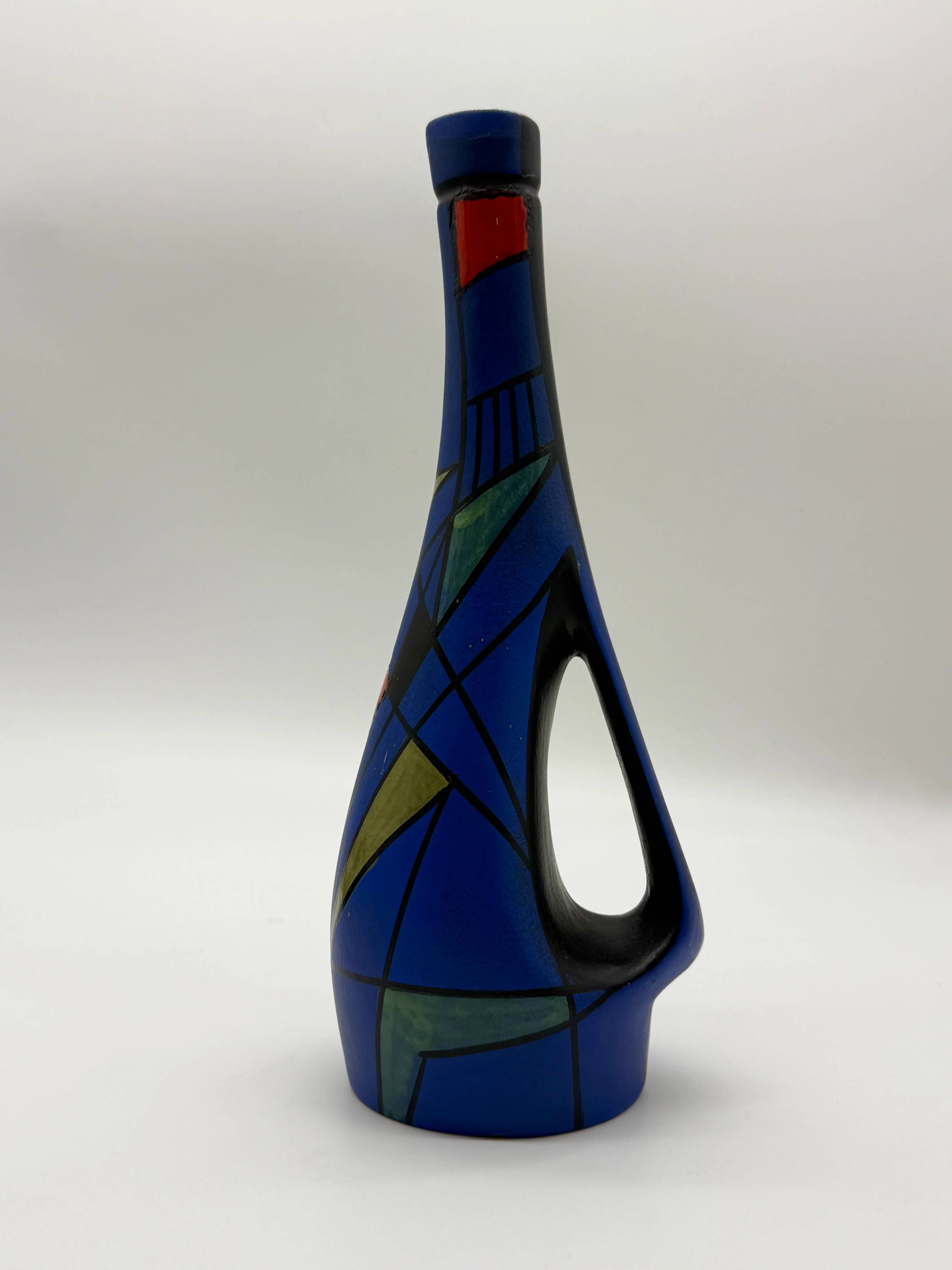 Vase / jug in ceramic "Maiolica Deruta", Italy, 1960s